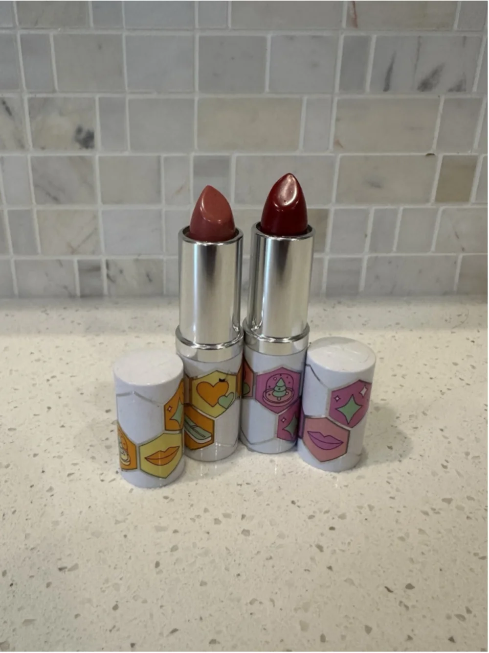 Clinique Pop Lip Colour and Primer x2 | NUDE POP & PASSION POP | NWOB